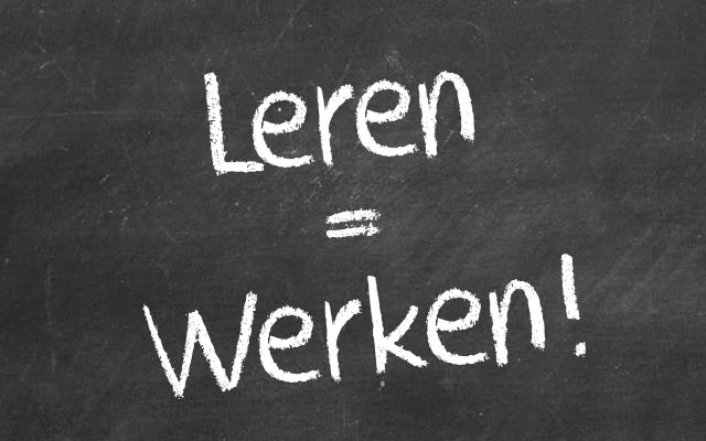 ‘Leren is werken, werken is leren’