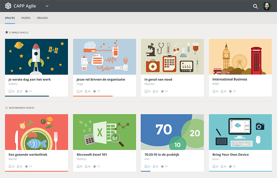 CAPP Agile Learning dashboard